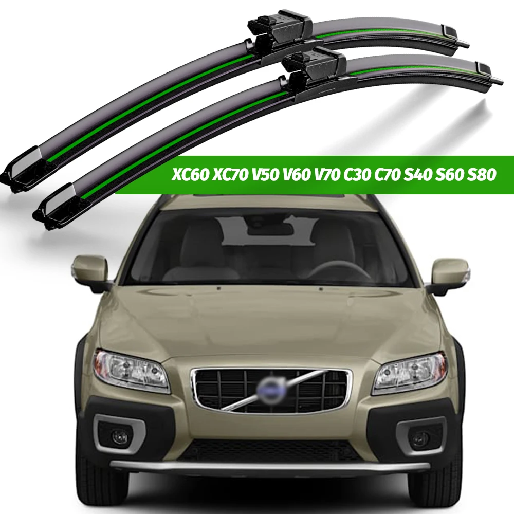 Wiper LHD Front Wiper Blades For Volvo XC60 XC70 V50 V60 V70 C30 C70 S40 S60 S80 Windshield Windscreen Window Brush 26\