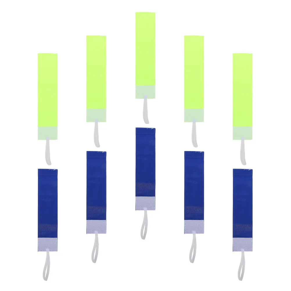 10 Buah Ban Lengan Anak Anti Selip Elastis, Dapat Disesuaikan, untuk Olahraga, Kapten Sepak Bola, Pengikat Cepat