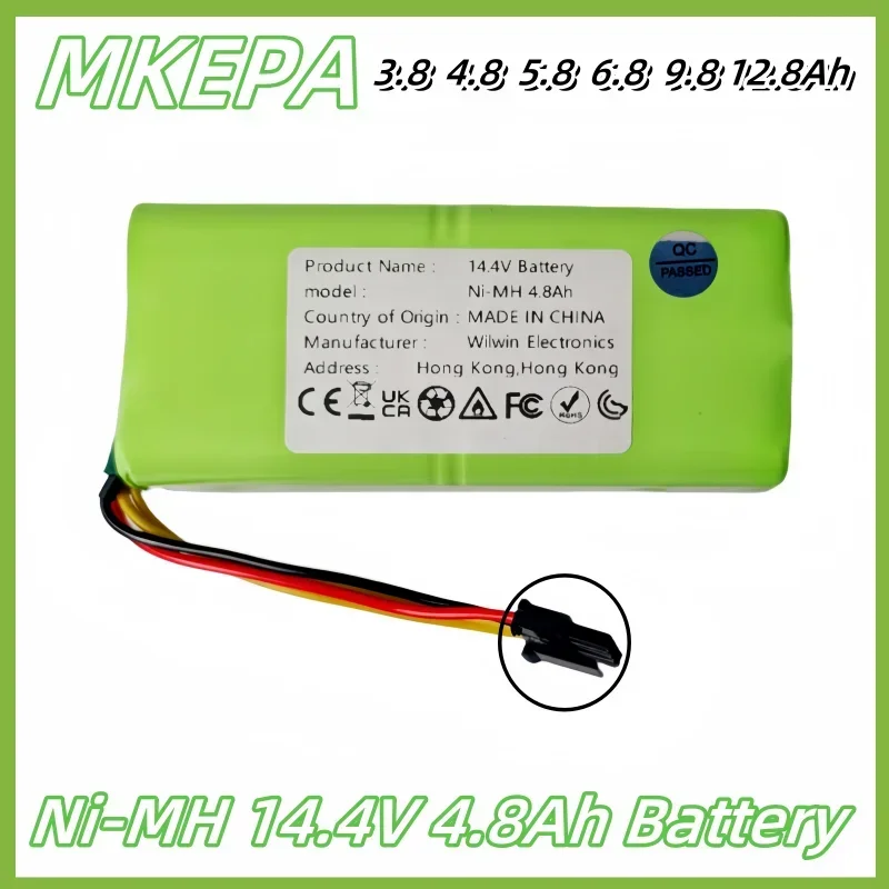 Suitable for Midea vacuum cleaner robot battery lpega 14.4V 4.8Ah NI-MH VCR03W VCR03 battery Redmond RV-R300 BBK BV3521 RV-R310