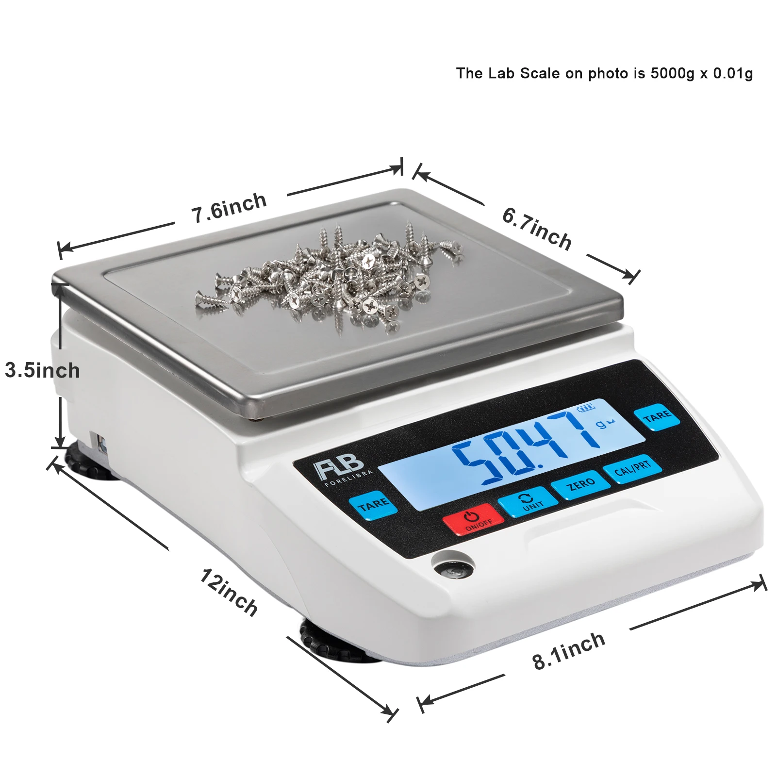 High Precision Lab Scales 0.1g Accuracy Digital Laboratory Scales Weighting Scales for Scientific or Industrial 10kgx0.1g