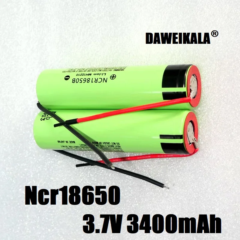 3400mAh 3,7 V NCR18650B 18650 batería Li-Ion baterías recargables solo 100% nuevo