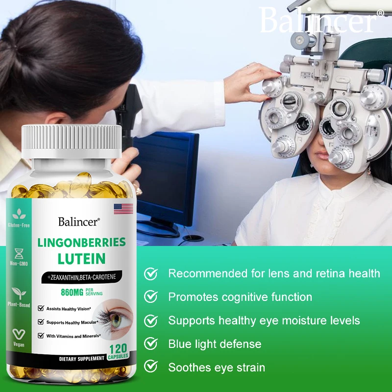 Lutein Eye Care Supplement with Zeaxanthin, Beta-Carotene, Vision Support, Macula Health, Vitamins and Minerals