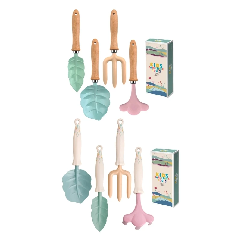 Children Gardening Tool Includes Shovel Rakes Fork And Spade In Bright Color