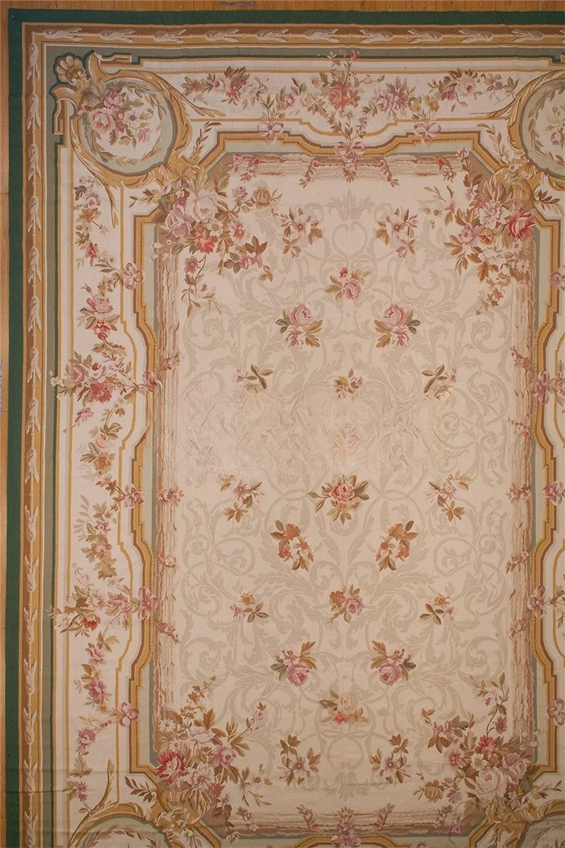 Gobelin hand woven carpet 100% wool country style living room decoration