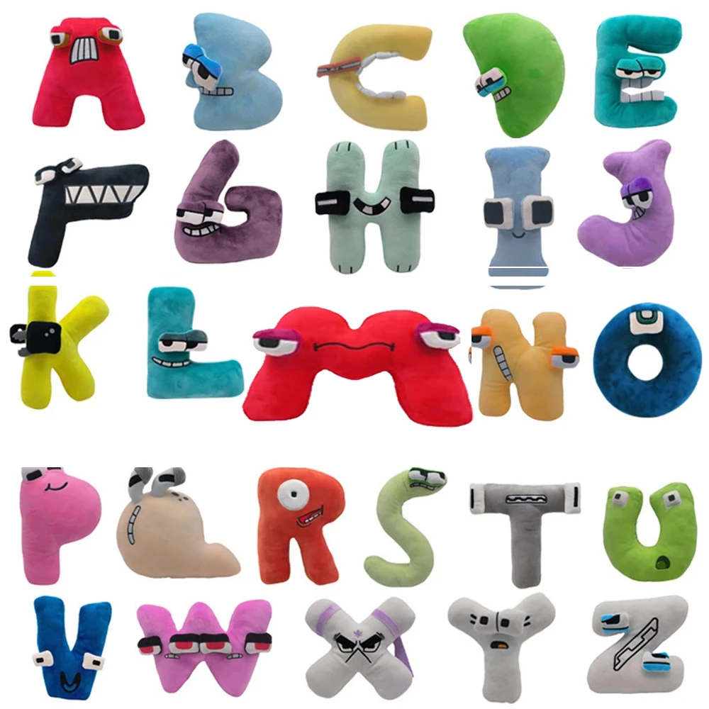 Alphabet Lore Jouets En Peluche A-Z Lettre Anglaise Animal En Peluche Beurre Jouets Cadeau Pour Enfants Enfants dos Cadeaux De Noël