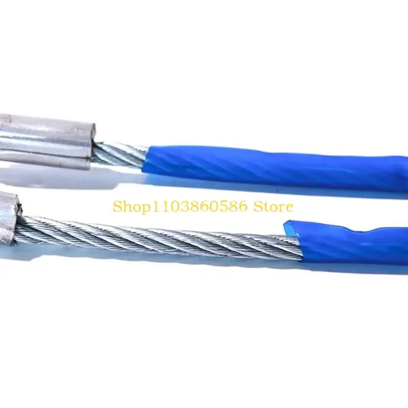 242A 4M/5M Cable Cable Winch STREP ROPE لسحب حبل السحب الثقيل للسيارة مع خطاف السلامة لاستعادة السيارة