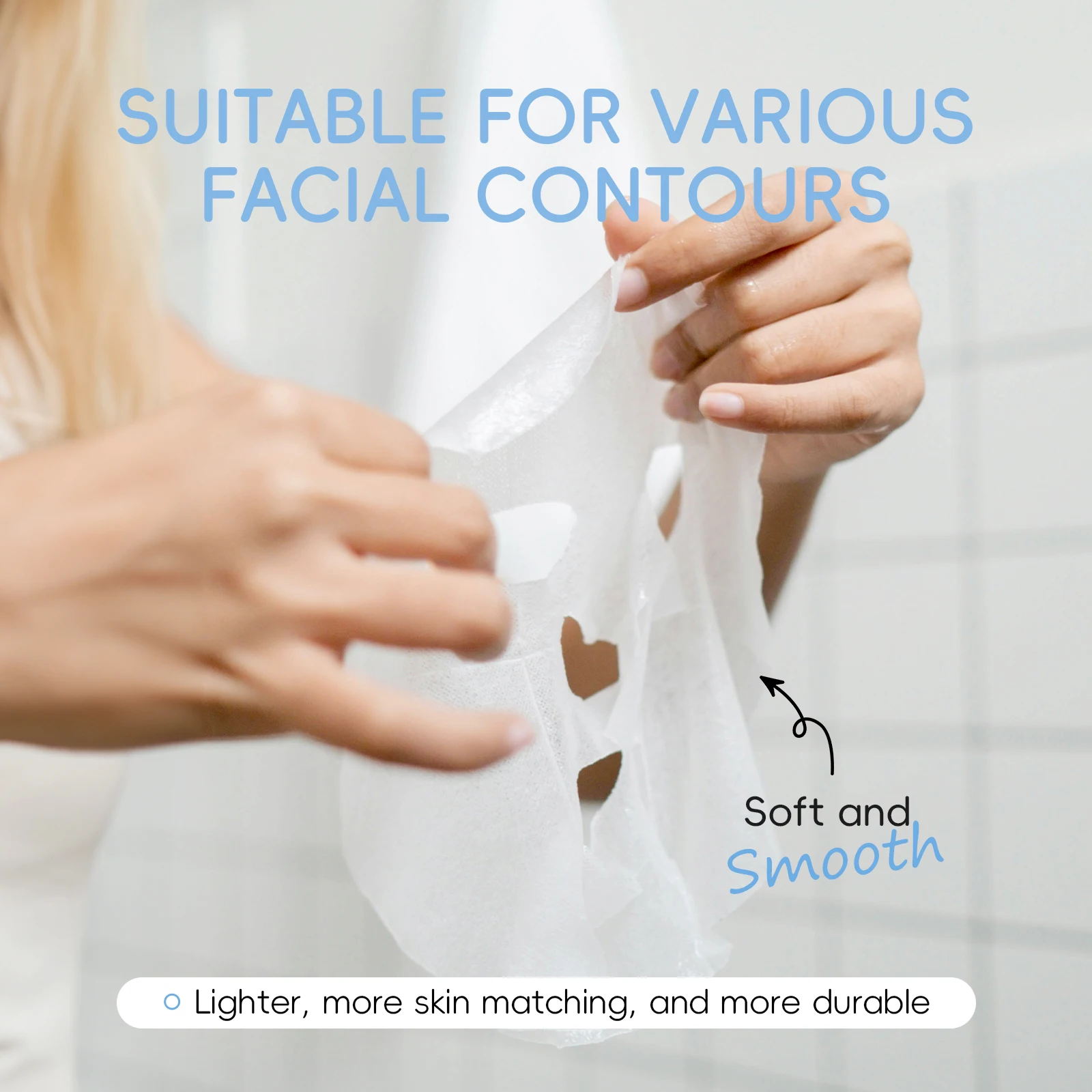 LAIKOU Milk Silky Hydrating Mask Brightening Collagen Sheet Mask Anti-Age Skin Care Moisturizing Face Mask 25g*20pcs - Image 3