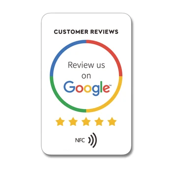 Standard NFC Instagram Google Review Cards Android/iPhone Tap URL Writing Social Business Review Cards