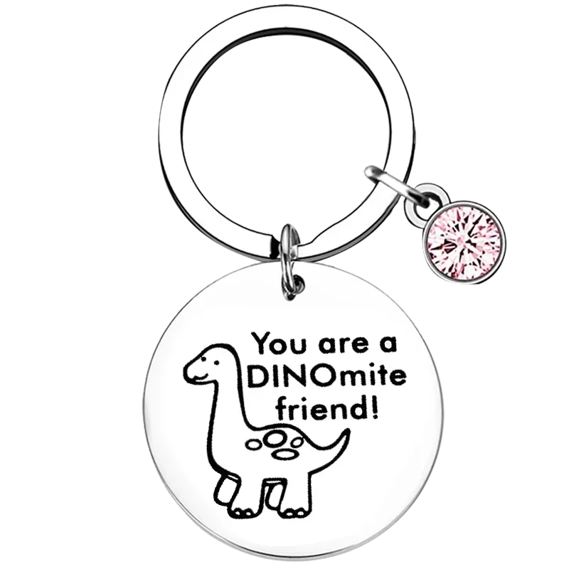 Hot Dinosaur Lovers Gift Key Chain Ring Dinosaur Friends Gift Valentine's Gift keychains pendant Humor Dinosaur Gifts