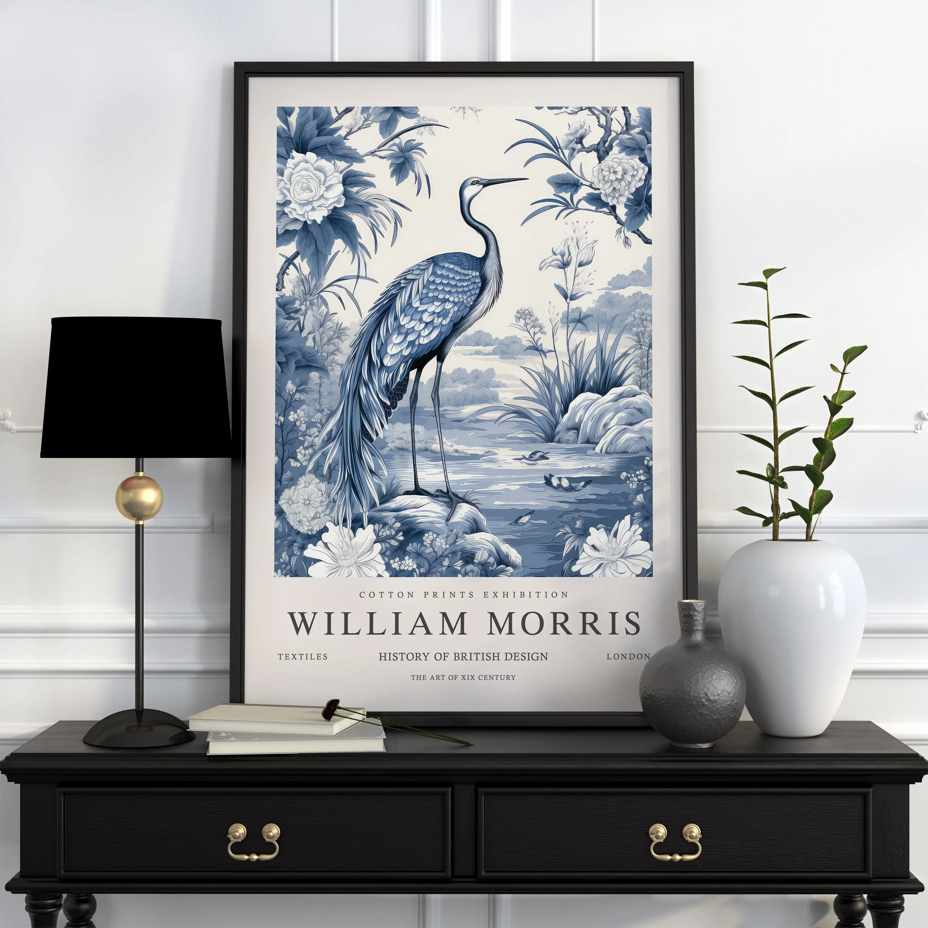 Neutral William Morris Poster Picture Botanical Animals Canvas Prints Vintage Wall Art Decorations for Living Room Exhibition