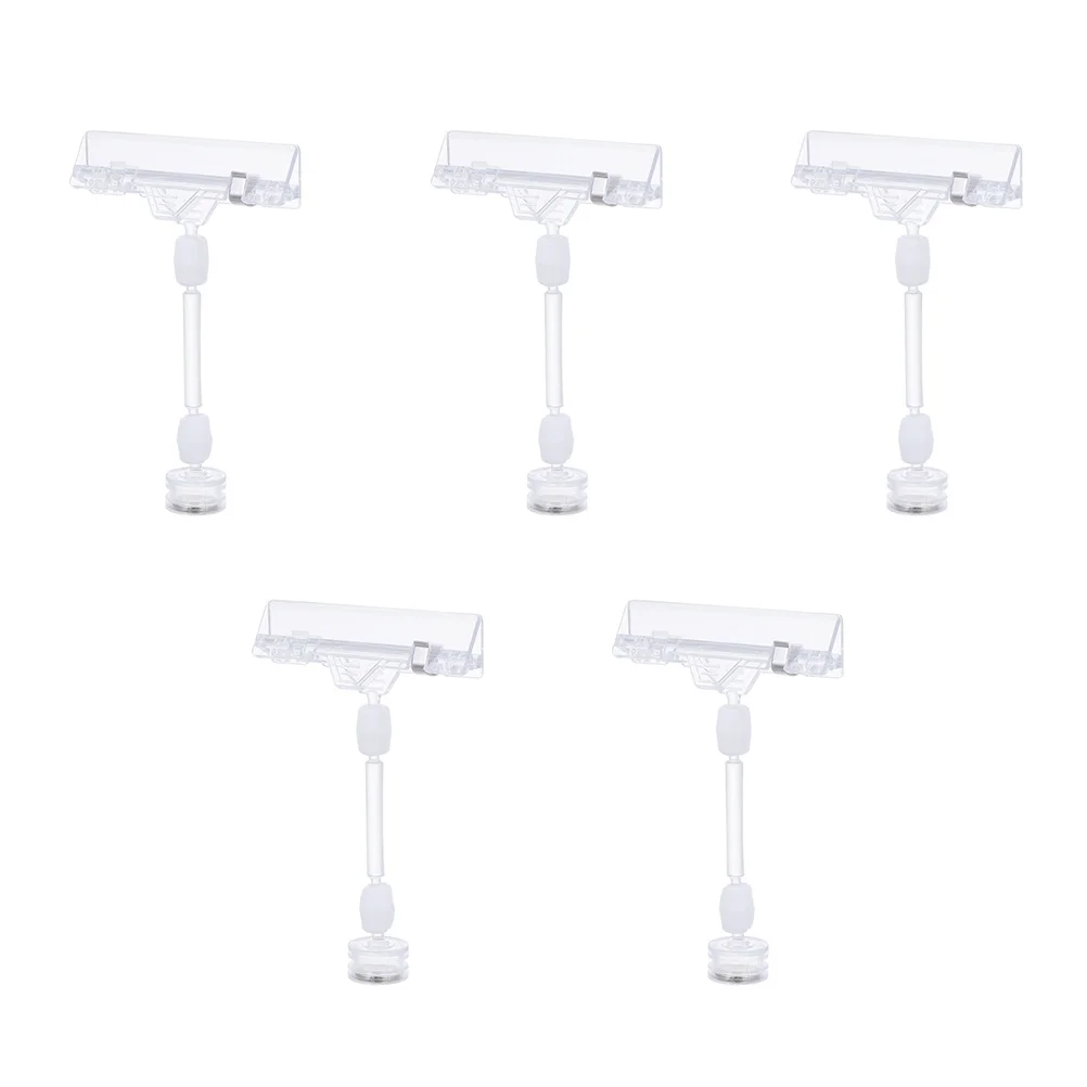 

5pcs Price Tag Clips Magnetic Label Clamps For Retail Shop Display Stand Food Sign Holder Supermarkets Advertising Clip