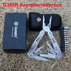 Ganzo G 302H Multifunctionele Camping Outdoor Multitool Opvouwbare Tang Met Bits Multi Knife Edc Tools Pocket Draagbare Huishoudelijke