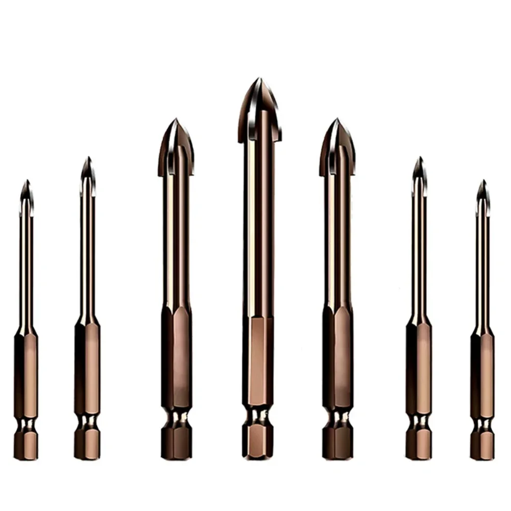 High-Precision Tile Drill Bit Set: 7-Piece Multi-Functional Porcelain & Glass Drill Bits, Saw Blades & Cutting Tools view 2