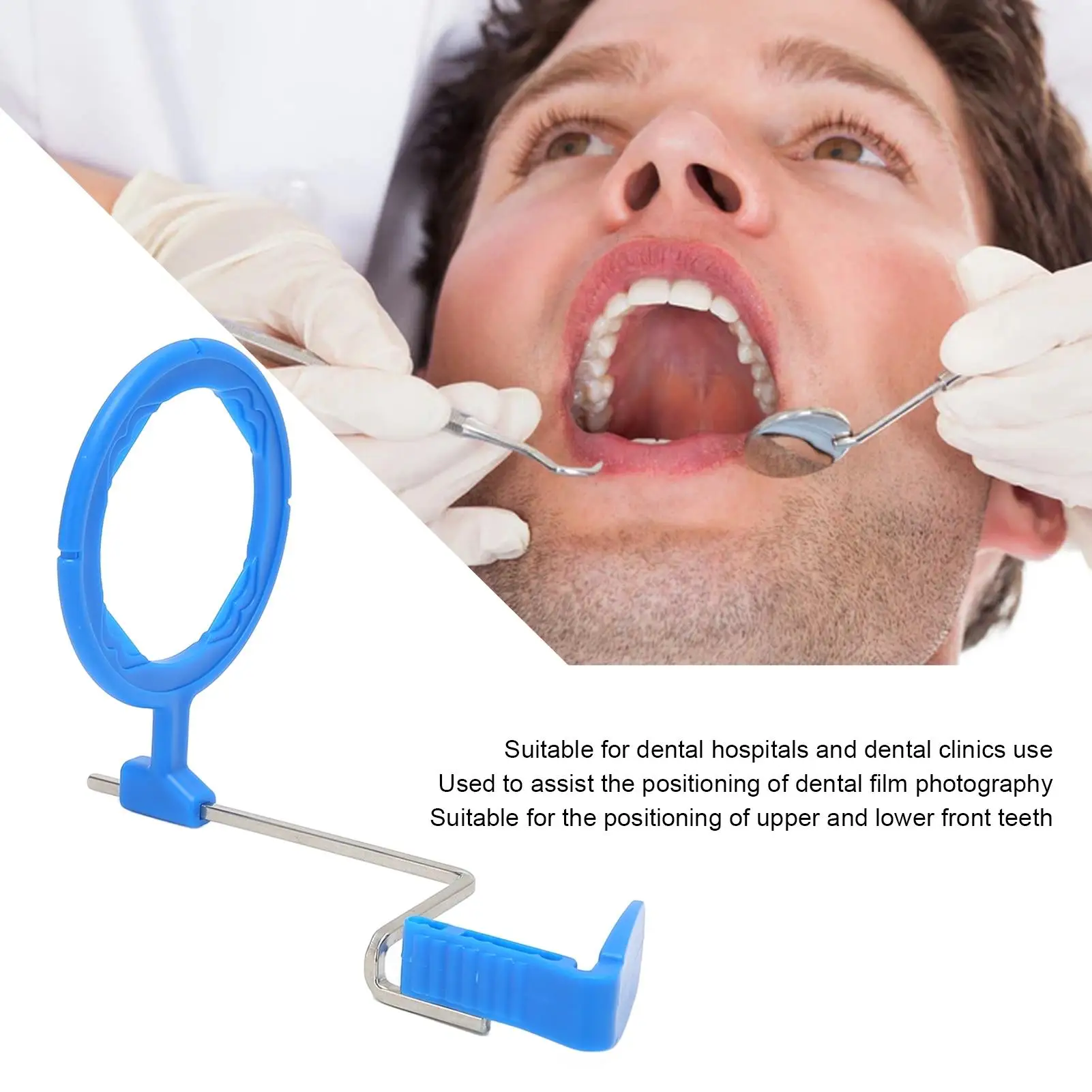 Posicionador de película de rayos X Dental resistente al calor para dientes delanteros, soporte Intraoral para dentaduras e imágenes de rayos X