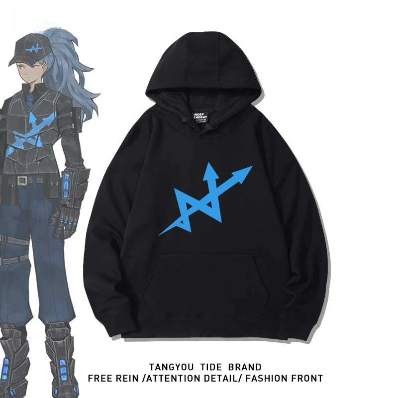 

Мужская толстовка с капюшоном и принтом в стиле мультфильма, с узором «Чистильщик поездов», длинный рукав, хлопковая, теплая, повседневная, с геометрическим узором