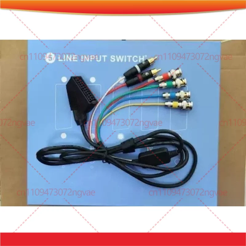 For Color Monitor SCART EU / RGB21 JPN Female To BNC Adapter SCART Scan Cable Tool Parts
