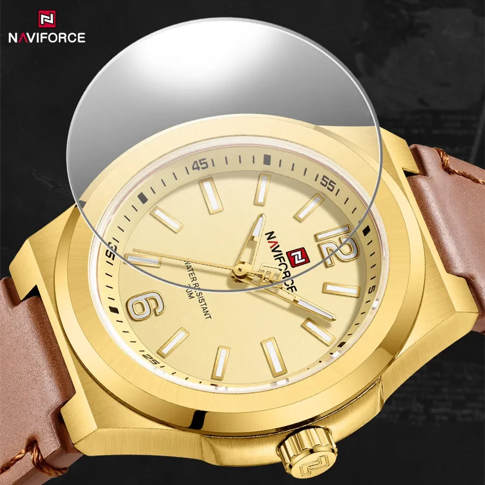 NAVIFORCE 2024 Design Casual Watches For Men Top Brand 3ATM Waterproof Sport Male Quartz Business Wristwatch Relogio Masculino