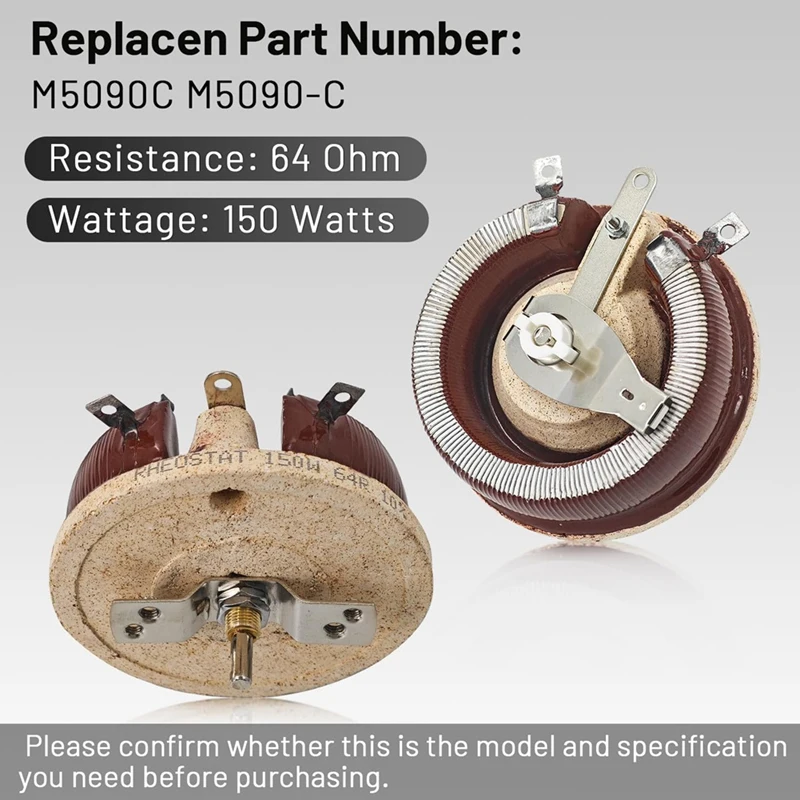 Reostato MAKE-M5090-C M5090C 150W 64 Ohm Reostato Compatível com Soldador SA-200 SA-250 CL1,2,3 IIID 300D 200D