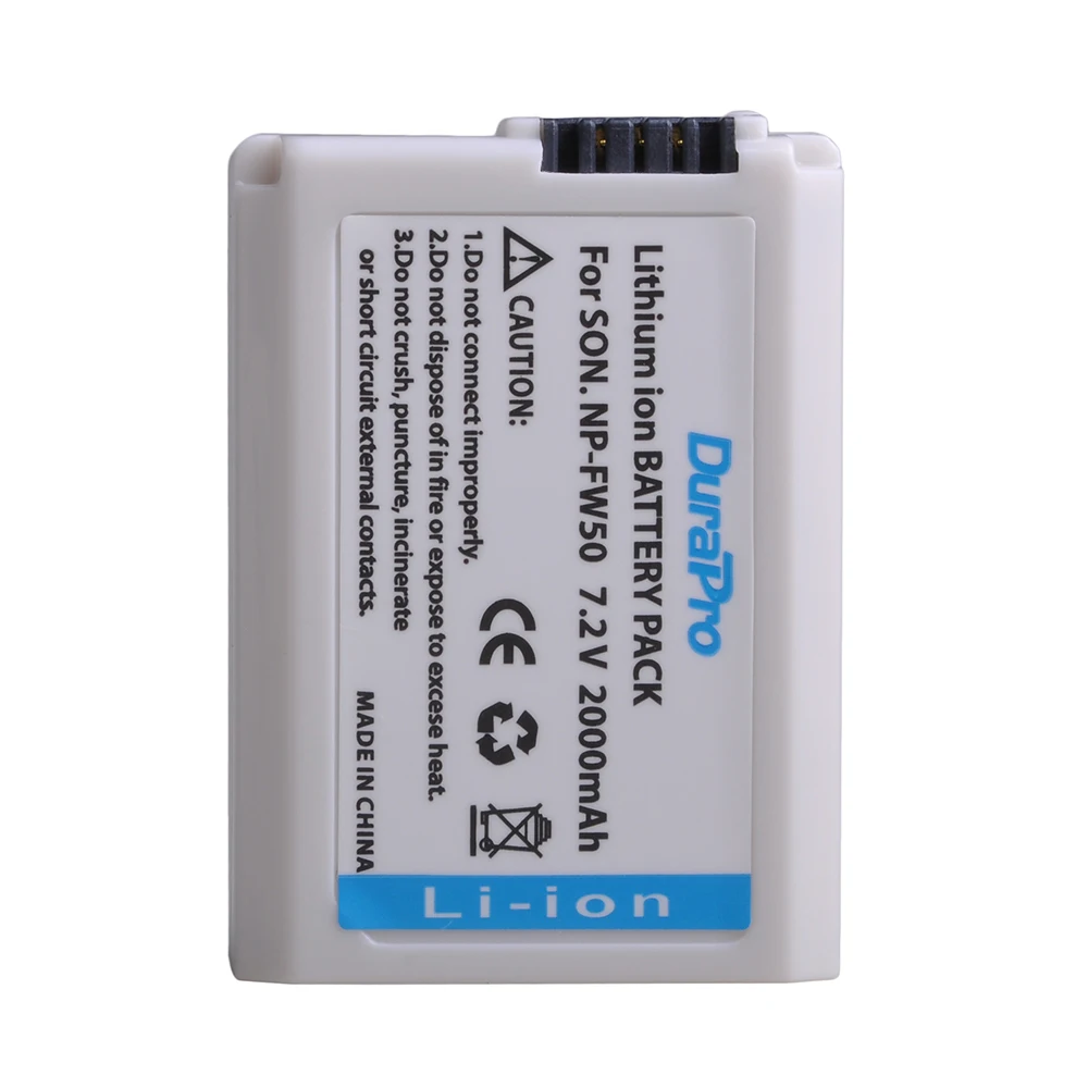 NP-FW50 Battery and Charger for Sony Alpha 6000, DSC-RX10, ZV-E10, DSC-RX10 IV, A6400, A6300, NEX-3N