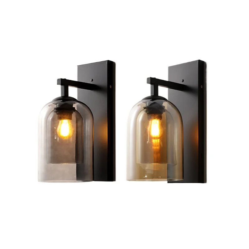 

Nordic modern simple bedroom bedside, TV background wall wall lamp, living room creative personality