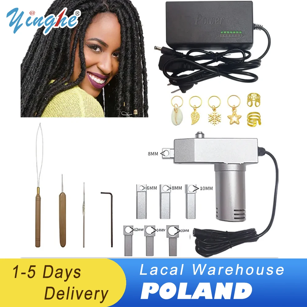 Dreadlock Maker, Electric Dreadlock Crochet Braids Hair Making Machine, Instant Dreadlock Machine for Locs