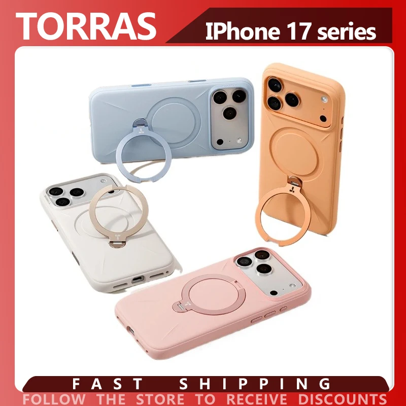 

Чехол TORRAS Q3 для IPhone 17 ProMax, моносиликоновый чехол MagSafe, совместимый с вращающимся на 360 градусов магнитным держателем для IPhone 17 Pro