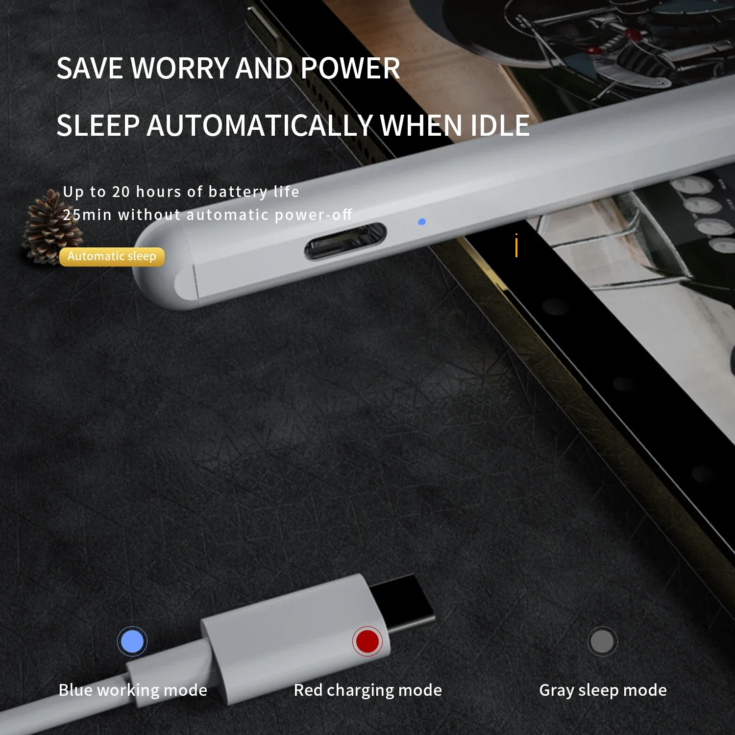 Original P6 Tablet Capacitive Active Stylus, Stylus S Pen, Best Stylus with iPad, Active Stylus