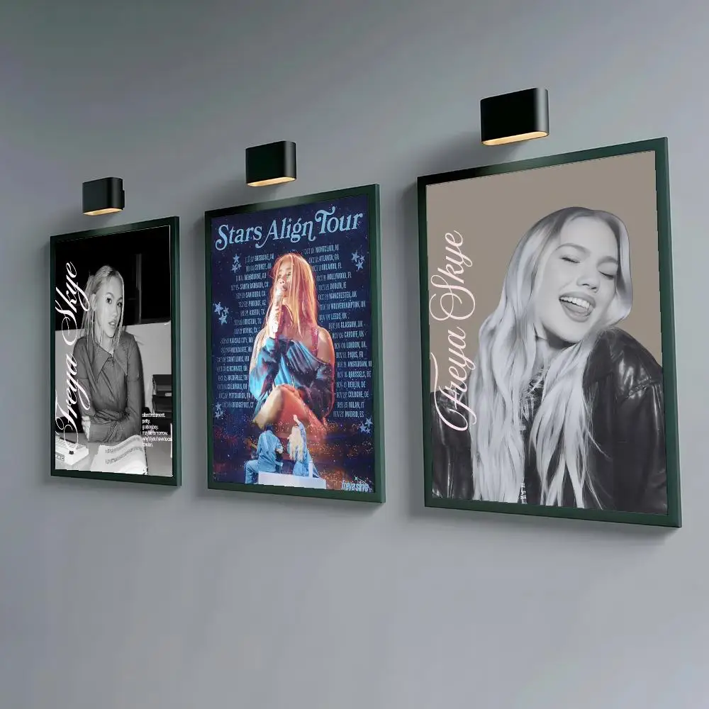 F-Freya S-Skye Poster Waterproof Peel & Stick Wall Sticker Self Adhesive Art Decor For Living Room Bedroom