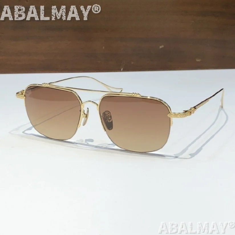 أفضل النظارات الشمسية عالية الجودة للرجال والنساء 8065 حجم 55-15-154 التيتانيوم نمط ريترو تصميم الأزياء نظارات شمسية UV400 مع صندوق