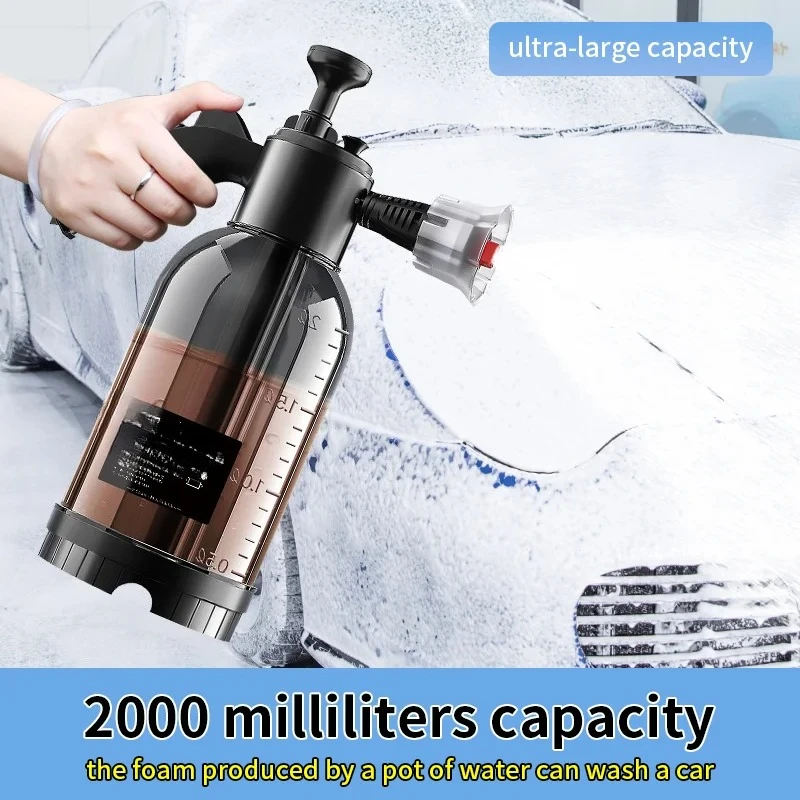 Sar تنظيف رغوة رذاذ 2L ارتفاع ضغط مضخة يدوية علبة المياه رغوة انس رذاذ زجاجة للسيارات المنزل حديقة أدوات تنظيف السيارات