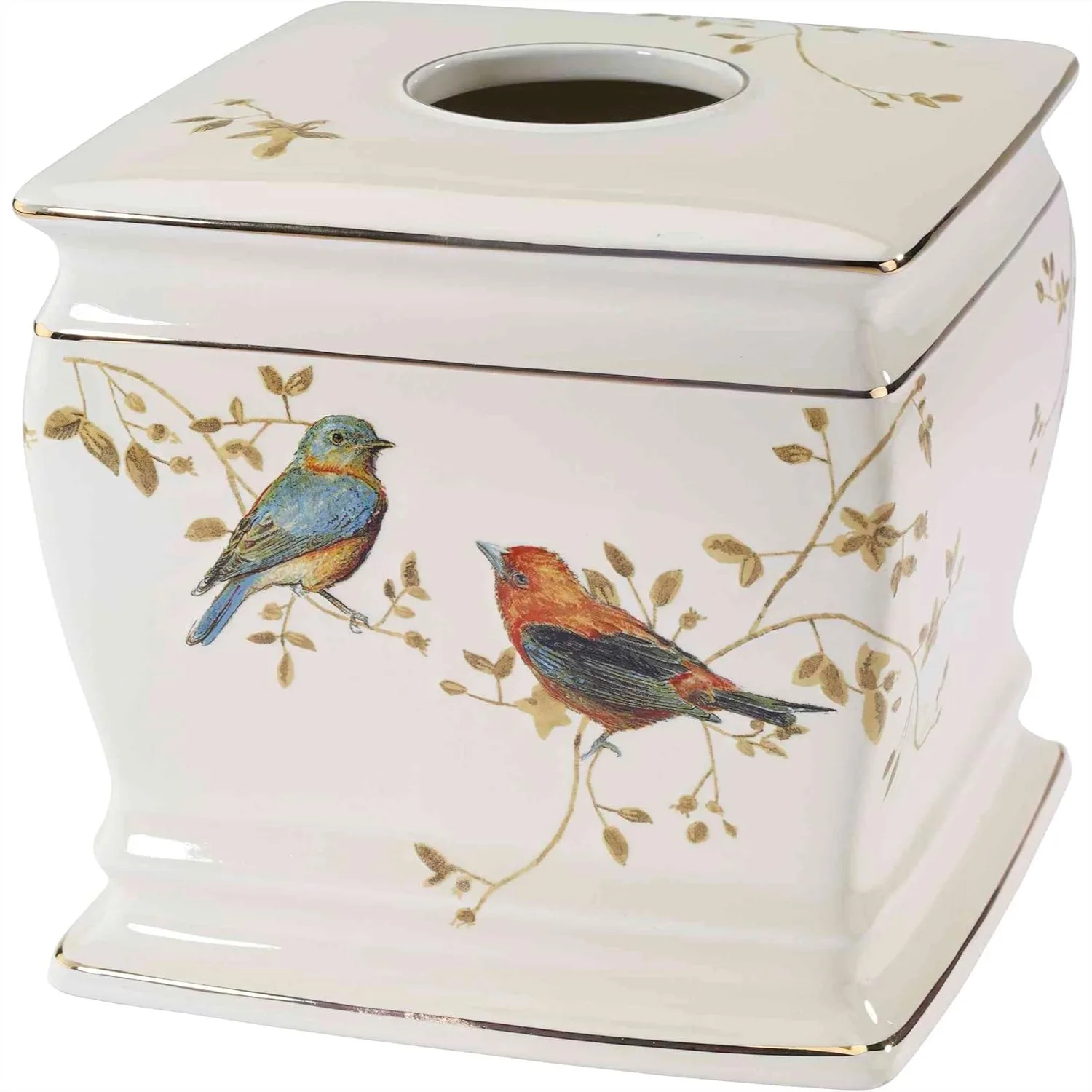 

Tissue Box Cover, Decorative Countertop Accessories for Home Decor, Ceramic Square Holder
