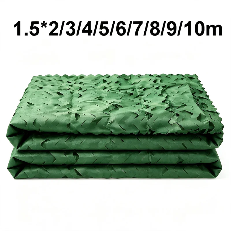 Camouflage Net 1.5mW Cover See Through Camo Netting For Hunting Blind Sun Shade Camping Anti-mosquito Net Decoration Fence Green