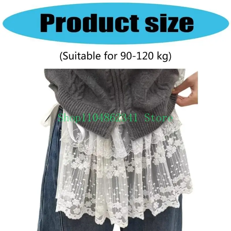 5ASD Ruffle кружевная рубашка для женщин Регулируемая наловая ложь