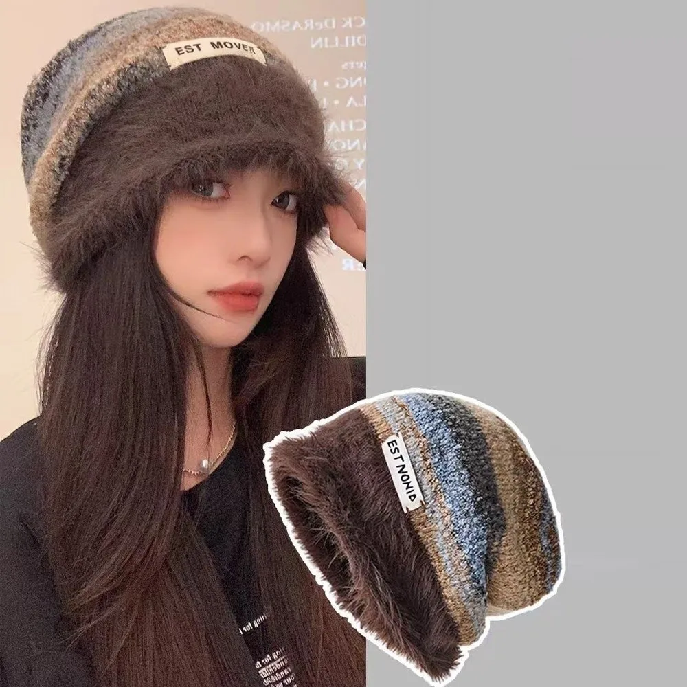 أزياء يندبروف محبوك قبعة الباردة والدليل على الدافئة السترة قبعة أفخم سدادات حماية الأذن قبعة الخريف الشتاء