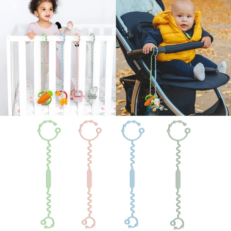 

Grade Silicone Pacifier Clips Sippy Cup Strap Adjustable Stroller Pacifier Strap Hanging Toy Baby Toy Anti-Drop Dropshipping