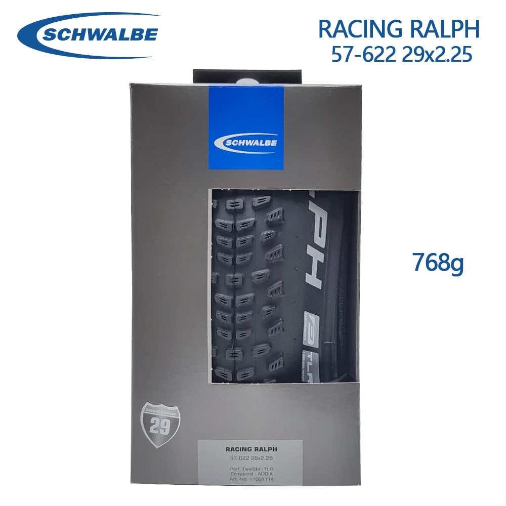 SCHWALBE Racing Ray Ralph 57-622 29x2.25 Black Brown Tubeless Folding Tire for MTB Bike XC Gravel Off-Road Bicycle Cycling Parts