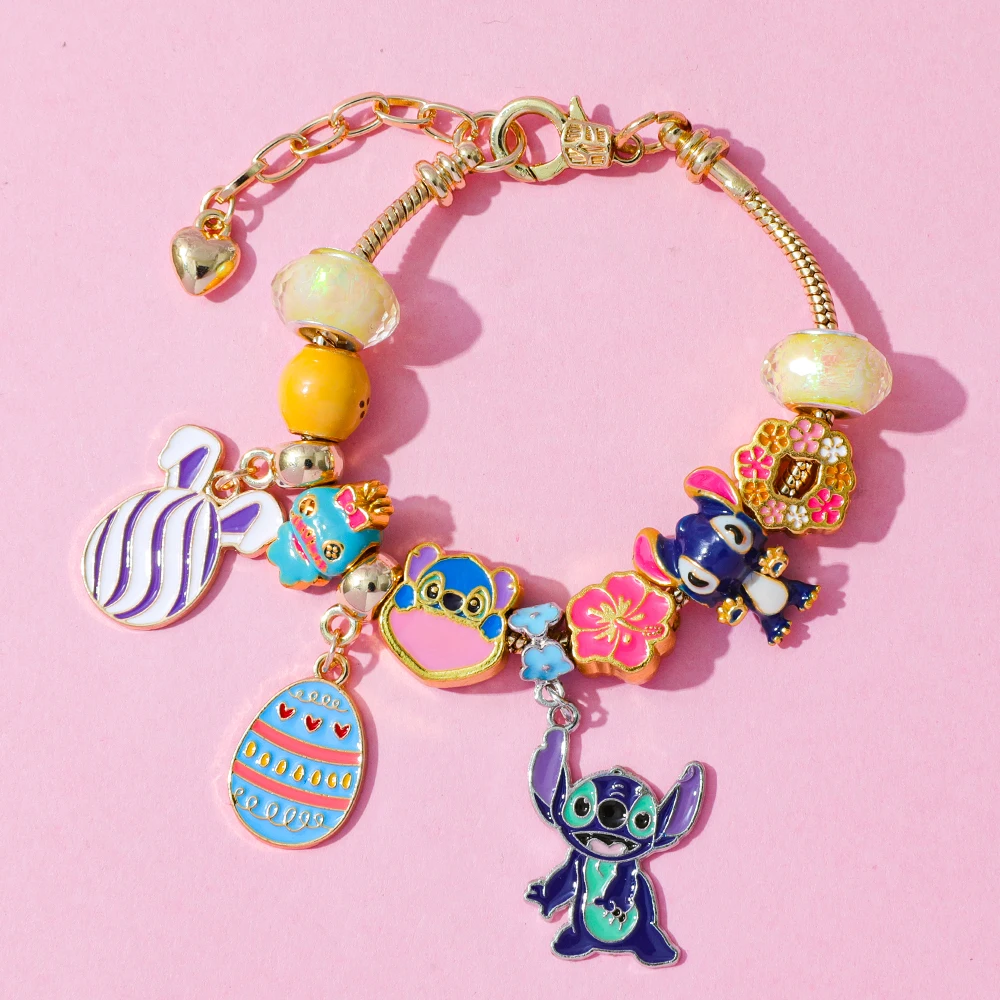 디즈니 카와이 릴로 & 스티치 애니메이션 어드벤트 캘린더 블라인드 박스 참 귀여운 스티치 DIY 펜던트 액세서리 친구 선물