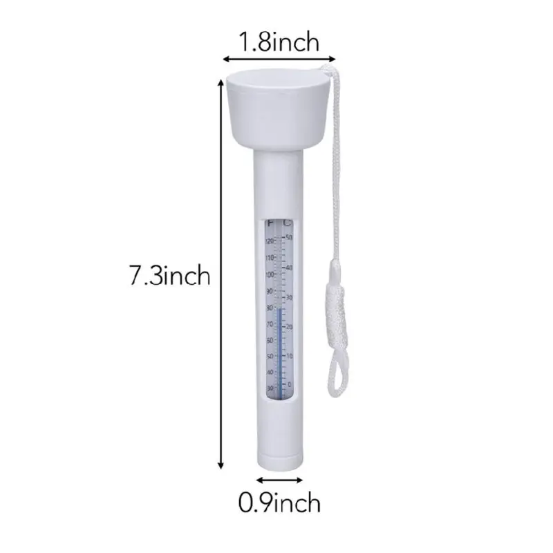 Draagbare zwembadthermometer Waterthermometers voor buitenzwembaden Dropship