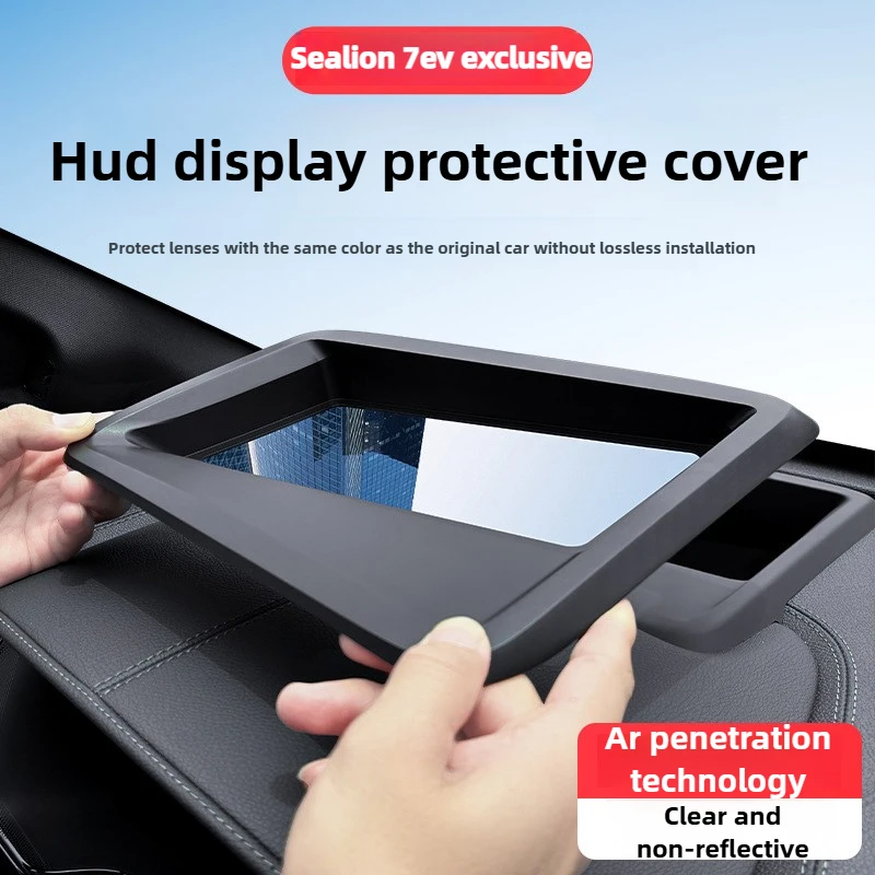 

for BYD Sealion 7 2024 2025 Car Head-up Display Protective Cover Dashboard HUD Dust Cover Reflective Projection Screen Frame LHD