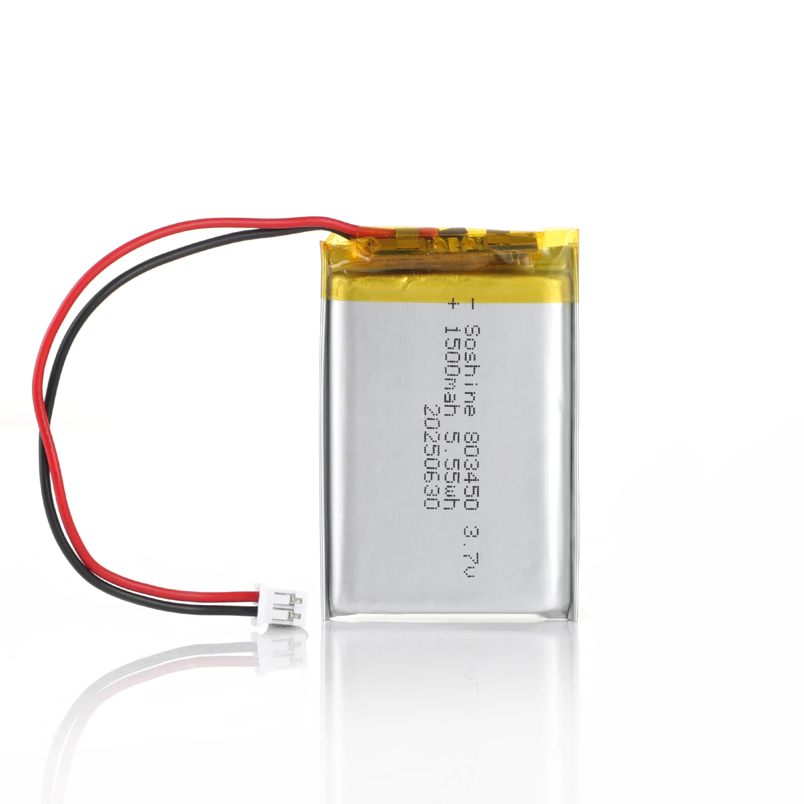 Batterie au Lithium polymère LiPo 3.7V 803450 1500mAh, Rechargeable, avec PH 2.0mm, pour MP3 DVD PAD, caméra, GPS, ordinateur portable, Bluetooth