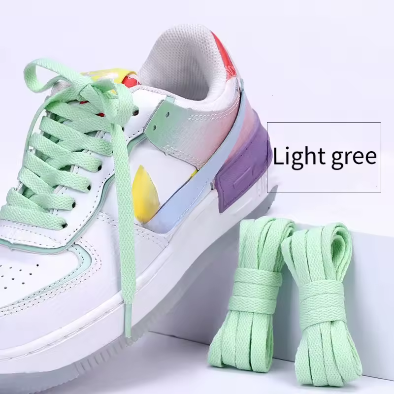1 pair flat shoes Solid color shoelaces Canvas shoes sports and leisure shoelaces length 100/120/140/160/180cm Shoe accessories - Image 13
