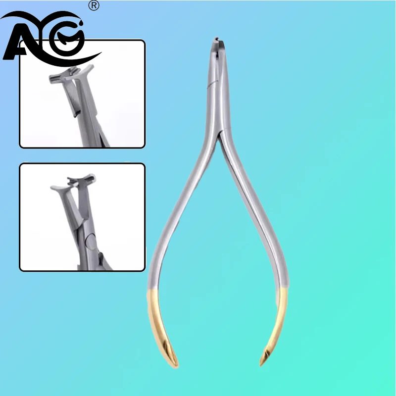 1PCS AG Dental Distal End Bending Plier Dental Archwire Cinch Back Pliers Dentistry Orthodontic Arch Wire Bender Forceps