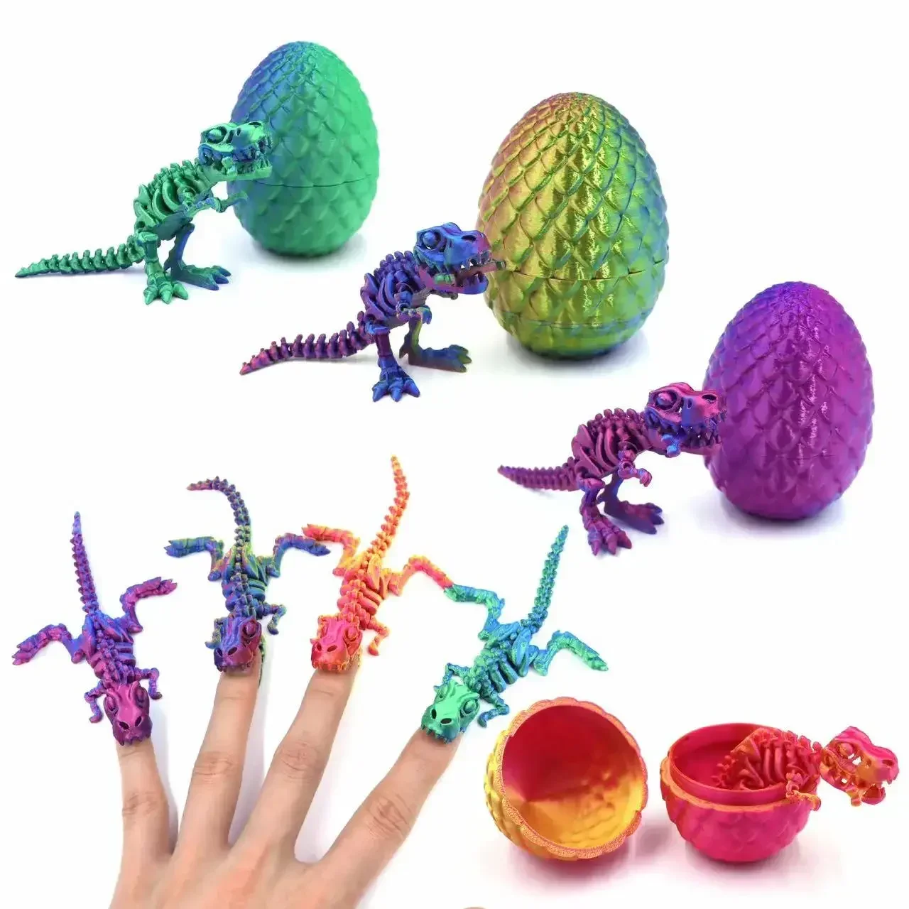 3D Printed Movable Dinosaur & Dragon Set – Fun, Poseable & Perfect for Display