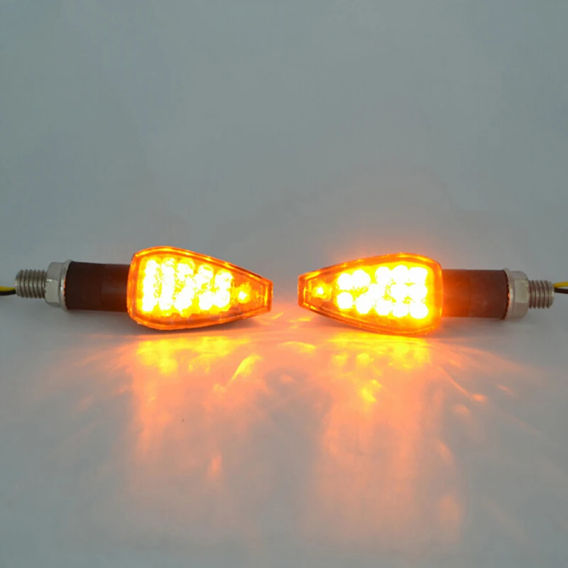 

1pc ED Universal Motorcycle Flashing Turn Signal Light Lamp Indicator Light Amber Blinker Light LED Flasher Relay 12V
