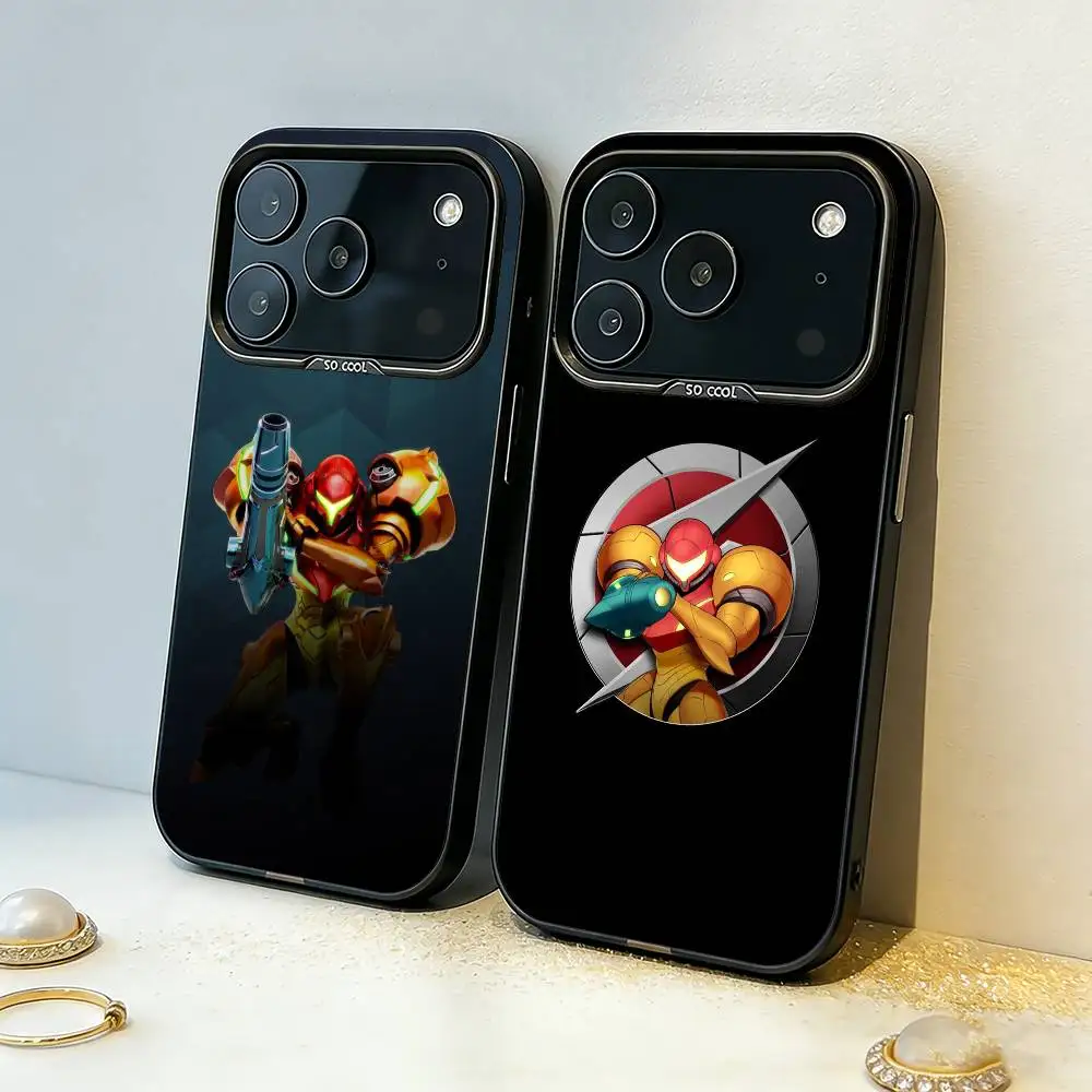 

Game M-Metroid D-Dread Phone Case For iPhone17,16,15,14,13,12,11,Pro,MAX White Matte Shockproof Cover