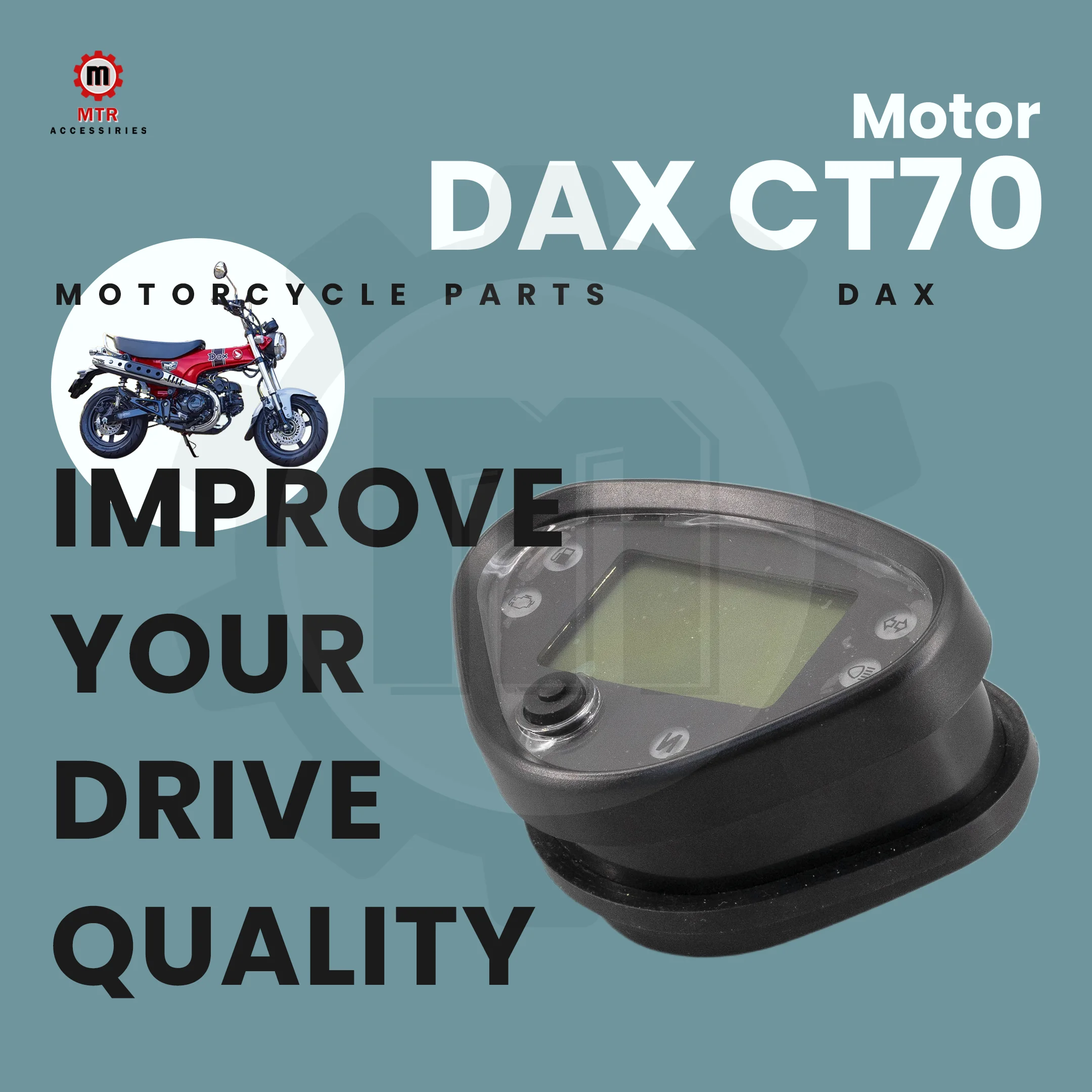 عداد السرعة CT70 سبيدو ST70 شاشة ديجيتال عداد المسافات DAX CT70 ST70 أجزاء الدراجات النارية اكسسوارات ل Eur4 Eur5 Skyteam