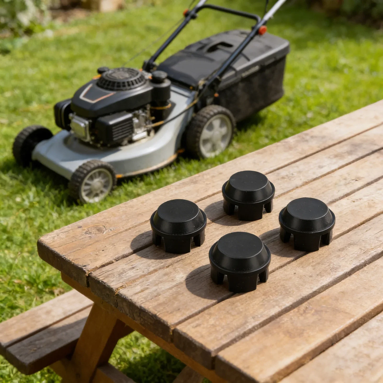 Deck Hub Cover M145727 Wheel Cap Restores Deck Performance Rubber Construction Sold As 4-pack Tool-free Installation