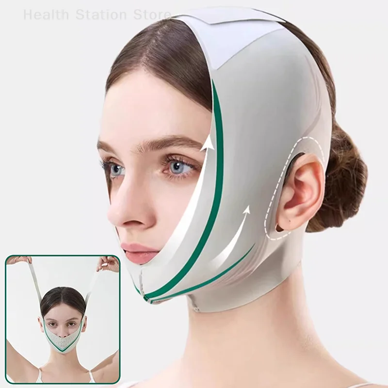 Gezicht Afslanken Gezicht Lift Up Band Masker Dubbele Kin V-lijn Vormgeven Bandage Anti Rimpel Band Band Slaapmasker Schoonheid gezondheid