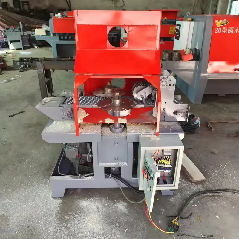 CE Certification Automatic Wood Multi-blade Double Crawler Saw Machine Furniture Board Cutting and Edging Edge Trimming