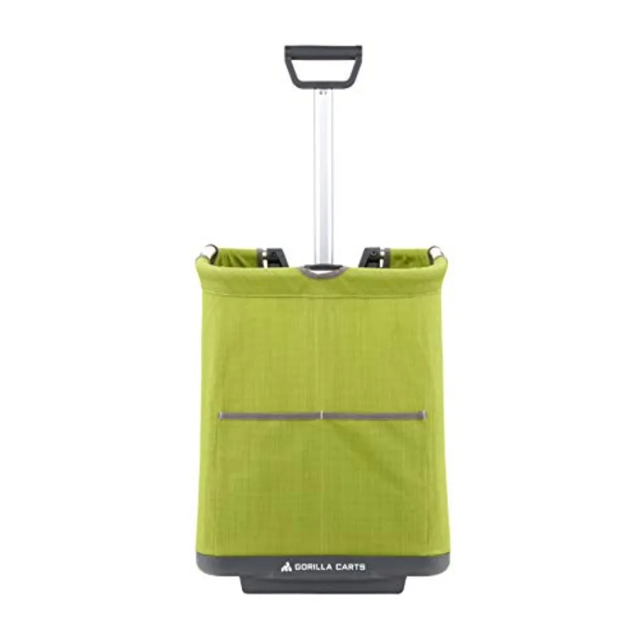 

Garden cart for outdoor use polypropylene fabric green collapsible soft-sided folding design with 150-pound capacity